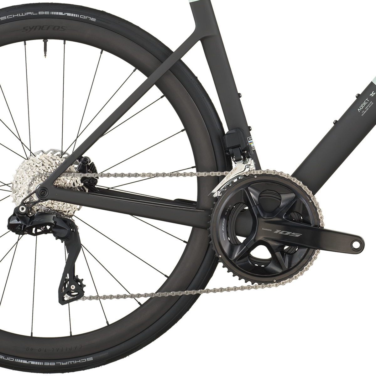 Scott Addict RC 30 105 Di2 - Frozen Green/Carbon - Image 7